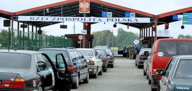 очередь на польской границе
