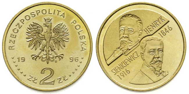 Генрик Сенкевич на монете