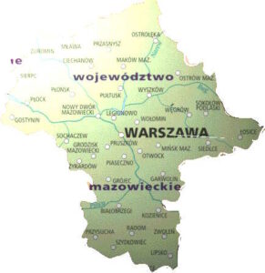 Карта Мазовецького воєводства - StudentPortal