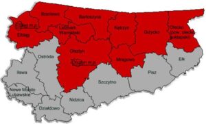 Карта Вармінсько-Мазурського воєводства - StudentPortal