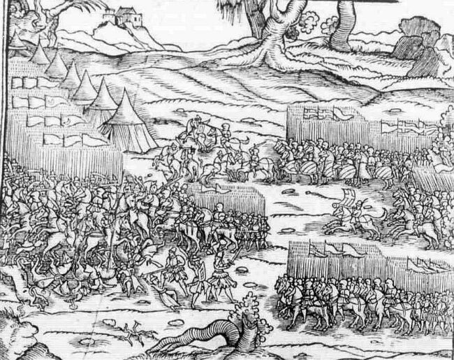 Битва під Варною. Гравюра XVI століття - StudentPortal