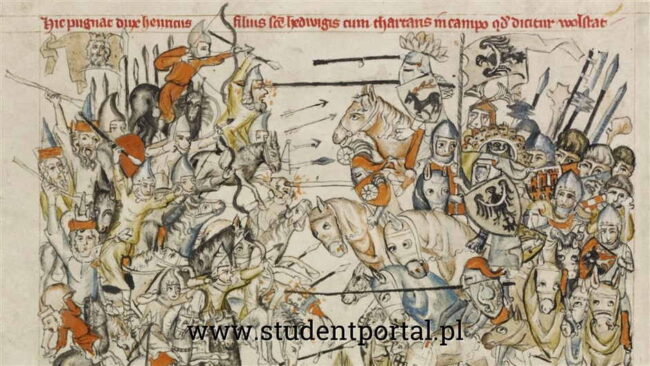 Битва під Легницею. Старовинна мініатюра XIII століття - StudentPortal